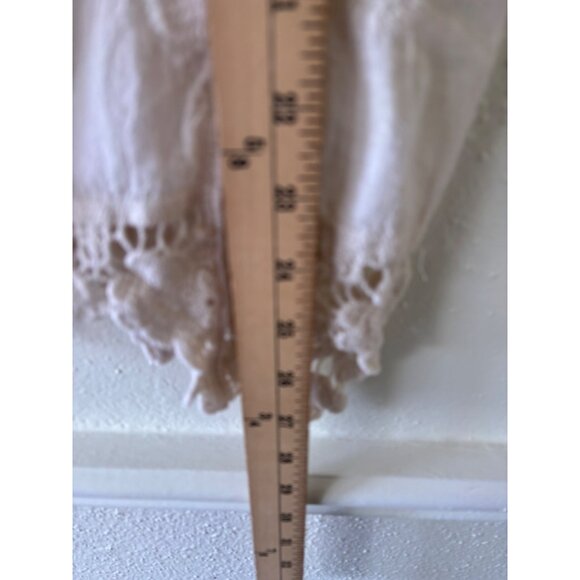 Coco + Carmen L/XL Ivory Crochet Lace Sleeveless Tunic Blouse Top Boho Women - Picture 10 of 11